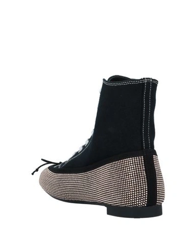 Shop Marco De Vincenzo Woman Ankle Boots Black Size 8 Soft Leather, Textile Fibers