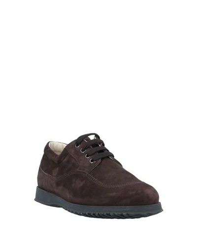 Hogan Lace-up Shoes In Brown