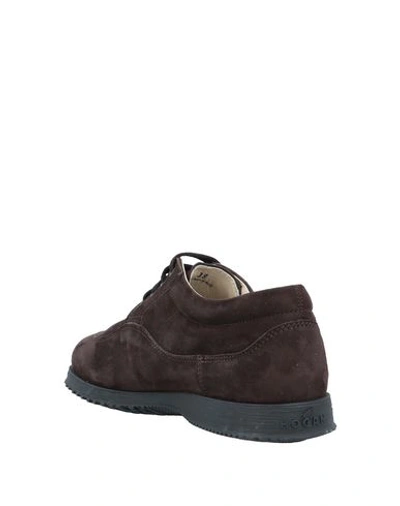 Hogan Lace-up Shoes In Brown