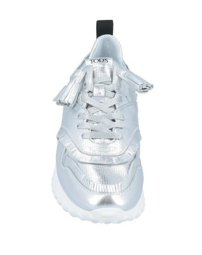 Tod's Sneakers In Silver