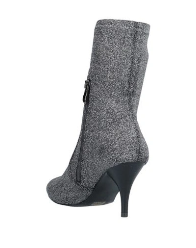 Shop Bibi Lou Woman Ankle Boots Grey Size 9 Textile Fibers