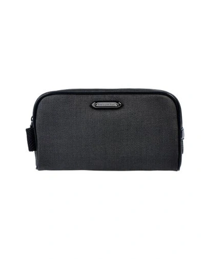 Shop Ermenegildo Zegna Beauty Case In Steel Grey