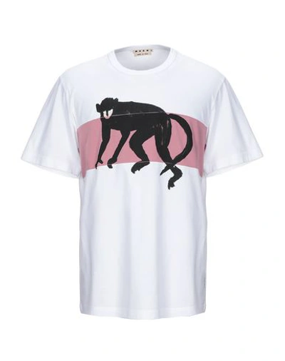 Shop Marni T-shirts In White