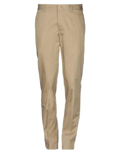 Shop Lanvin Casual Pants In Sand
