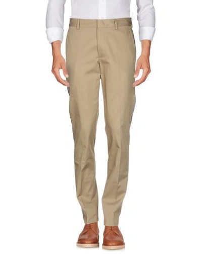 Shop Lanvin Casual Pants In Sand