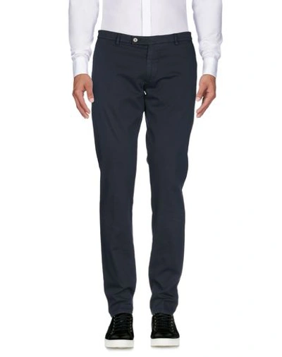 Berwich Tailored Wool Pants With Straight Leg In Blue
