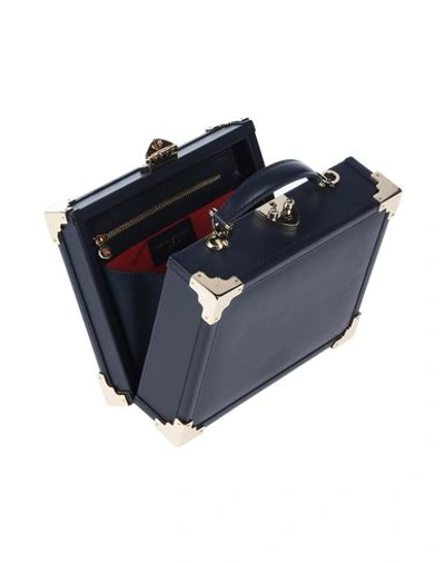 Shop Aspinal Of London Handbag In Dark Blue