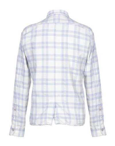 Shop Dnl Checked Shirt In Ivory