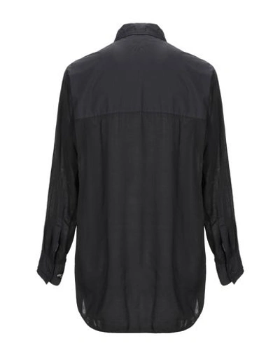 Shop Yohji Yamamoto Solid Color Shirt In Black
