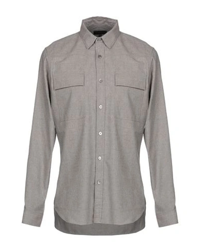 Shop Ann Demeulemeester Solid Color Shirt In Light Grey