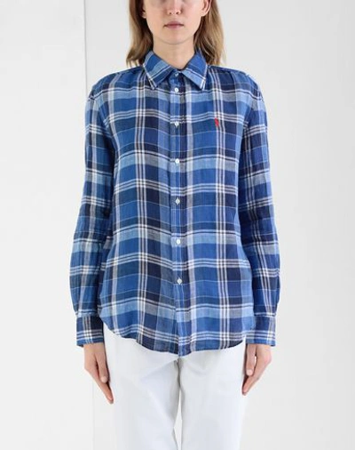 Shop Polo Ralph Lauren Checked Shirt In Blue