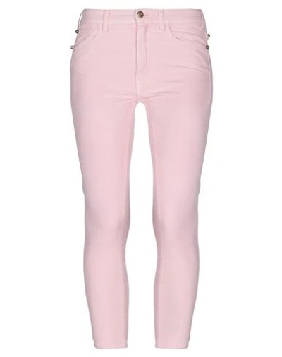 Cycle Woman Pants Pink Size 27 Cotton, Elastane In Pink