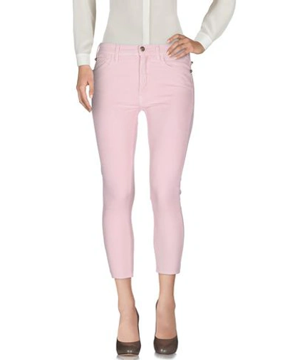 Shop Cycle Woman Cropped Pants Pink Size 29 Cotton, Elastane