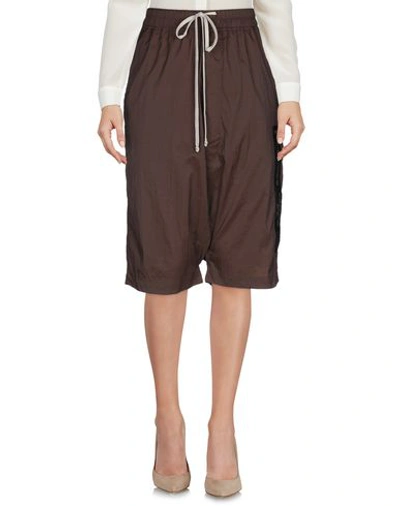 Shop Rick Owens Cropped Pants & Culottes In Cocoa