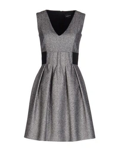 Shop Atos Lombardini Short Dress In Grey