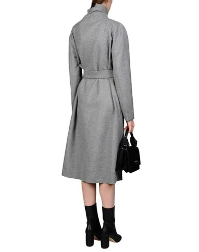 Shop Celine Midi Dress In Light Grey