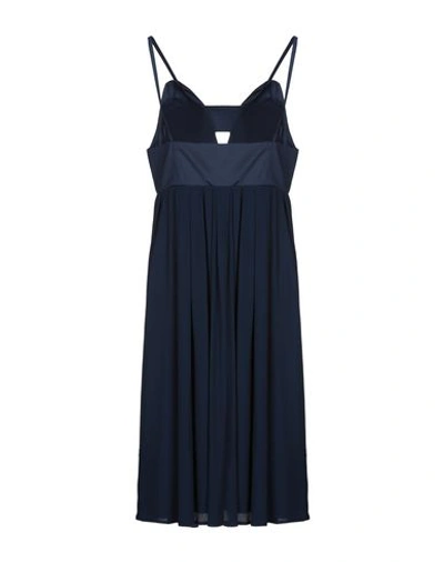 Shop Arthur Arbesser Knee-length Dress In Slate Blue