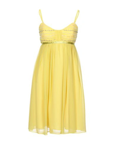 Shop Carlo Pignatelli Short Dress In Yellow