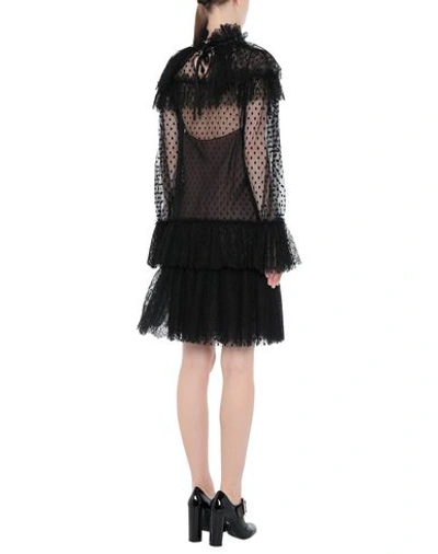 Alberta Ferretti Short Dresses In Black