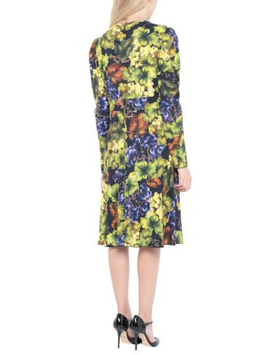 Shop Dolce & Gabbana Woman Midi Dress Yellow Size 6 Viscose, Elastane