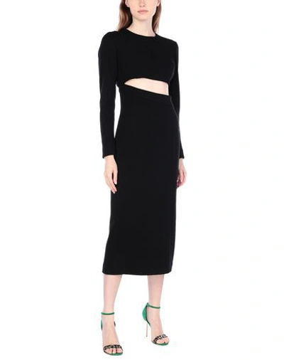 Shop Fausto Puglisi 3/4 Length Dresses In Black