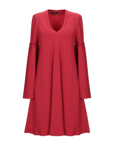 Shop Les Copains Short Dress In Red