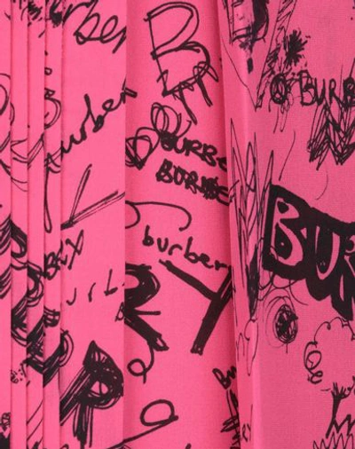 Shop Burberry Maxi Skirts In Fuchsia