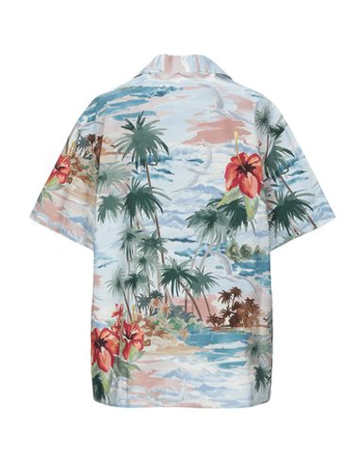 Shop Valentino Shirts In Sky Blue