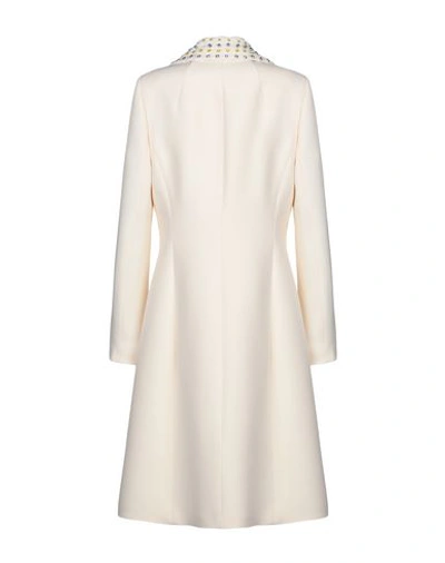 Shop Versace Coat In White