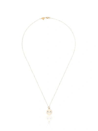 ALISON LOU 14KT YELLOW GOLD EYE ROLL NECKLACE