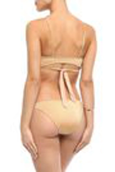 Shop Melissa Odabash Indonesia Wrap Bikini Top In Sand