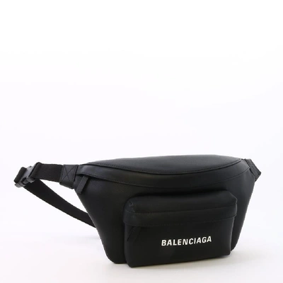 Balenciaga Everyday Logo Belt Bag In Black | ModeSens
