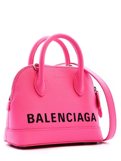 Shop Balenciaga Ville Xxs Top Handle Bag In Pink