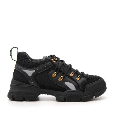 Shop Gucci Flashtrek Sneakers In Black