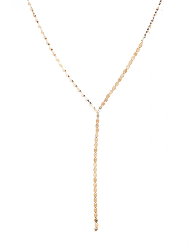 Shop Lana Nude Lariat Disc Necklace In Rose Gold