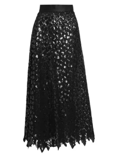 Shop Marc Jacobs Runway Sequin Maxi Skirt In Black