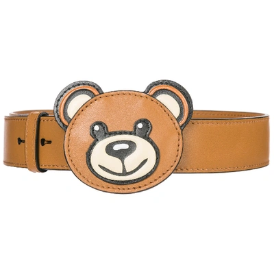 Shop Moschino Teddy Bear Shoulder Strap In Brown