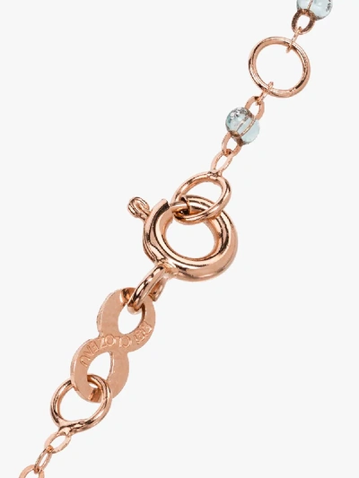Shop Gigi Clozeau 18k Rose Gold 17 Cm Beaded Bracelet In Blue/gold
