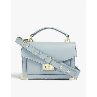 Emily Iconic Mini Leather Shoulder Bag In Blu03