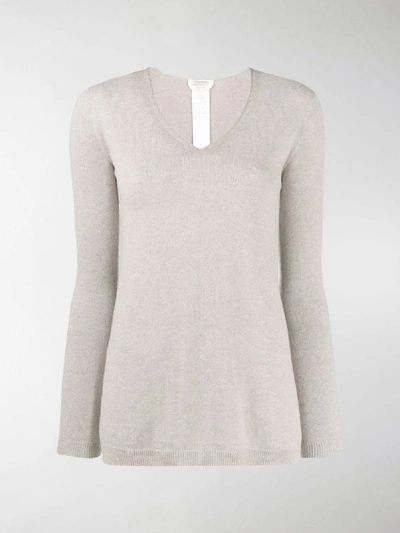 Shop Max Mara Cashmere Jumper In Neutrals