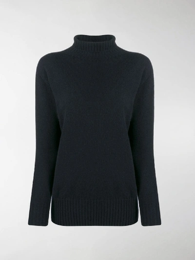 Shop Max Mara Turtleneck Sweater In Blue