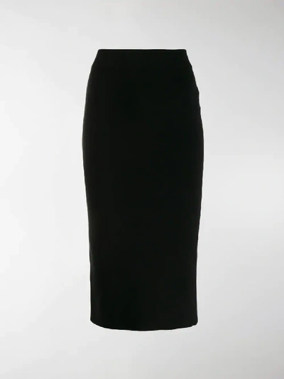 Shop Alexander Wang T Foundation Bodycon Skirt In Black