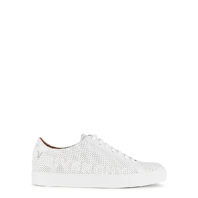 Shop Givenchy Urban Street Perforated Leather Sneakers