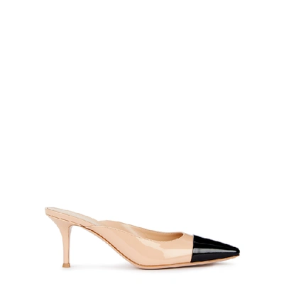 Shop Gianvito Rossi Lucy 70 Patent Leather Mules