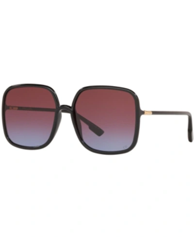 Shop Dior Sunglasses, Sostellaire1 59 In Black/brown Grad