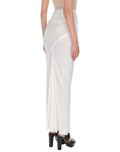 Shop Rick Owens Maxi Skirts In White