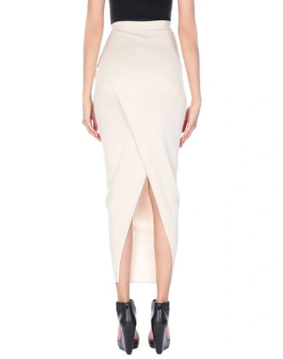 Shop Rick Owens Maxi Skirts In Apricot