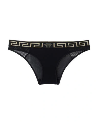 Shop Versace G-strings In Black