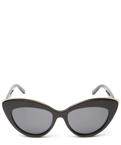 Shop Le Specs Beautiful Stranger Sunglasses In Black