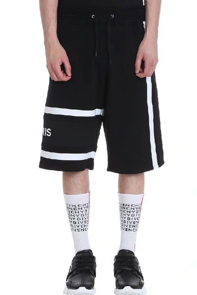 Shop Givenchy Shorts In Black Cotton